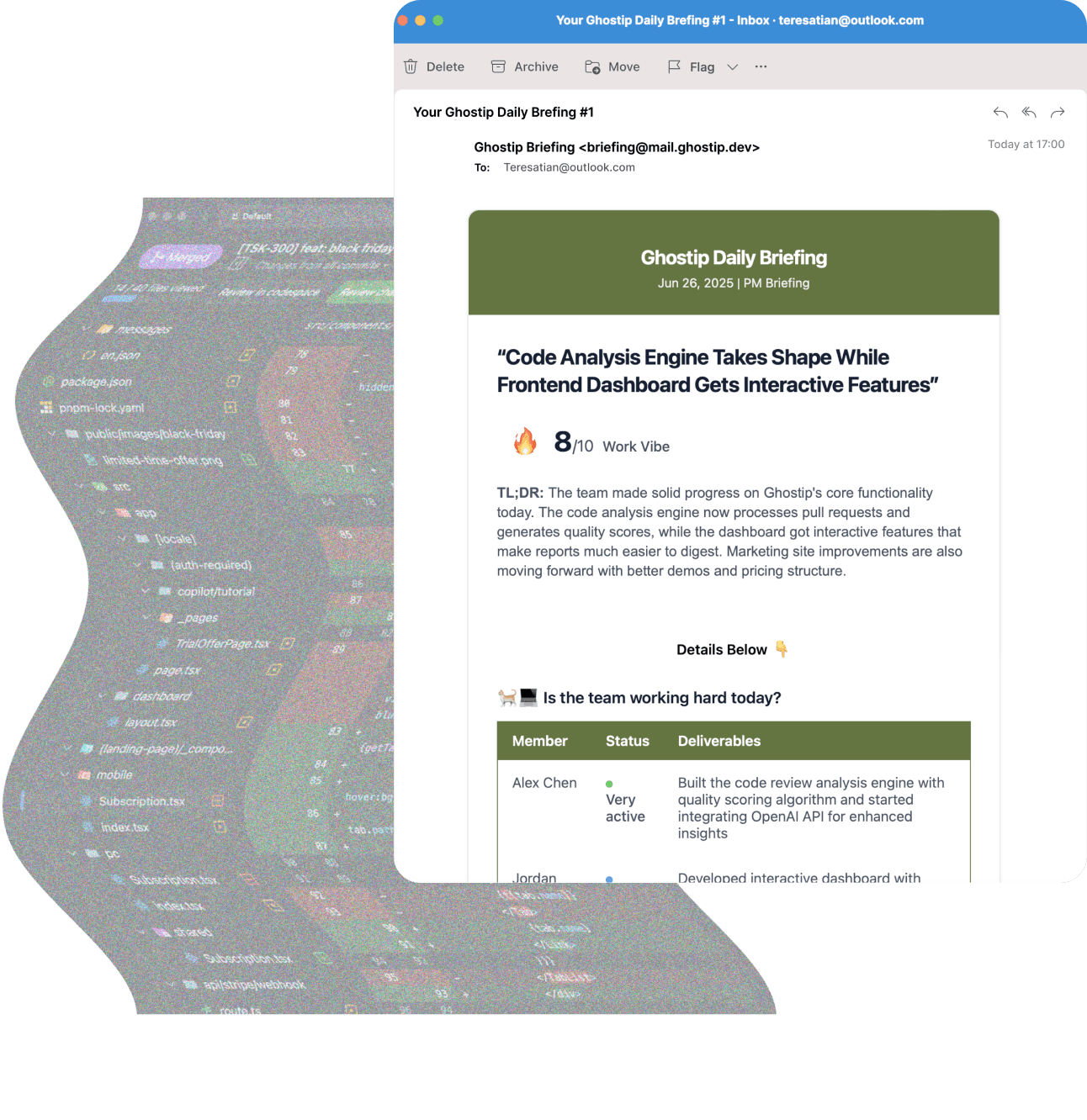 Daily briefing preview